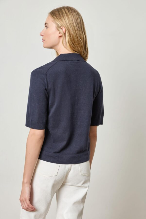Elbow Sleeve Polo Sweater - Image 9
