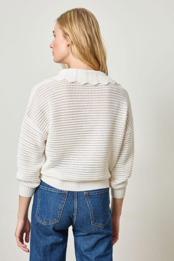Scalloped Collar Sweater - Image 2