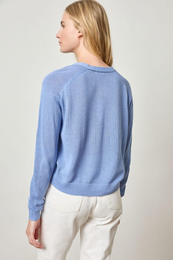 Saddle Sleeve V-Neck Cardigan - Image 12