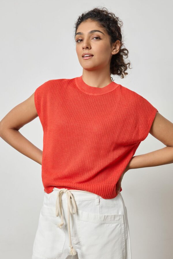 Short Sleeve Crewneck Sweater - Image 3