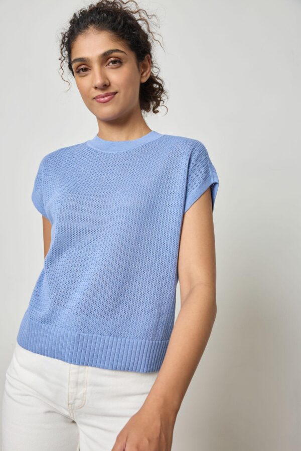 Short Sleeve Crewneck Sweater - Image 10