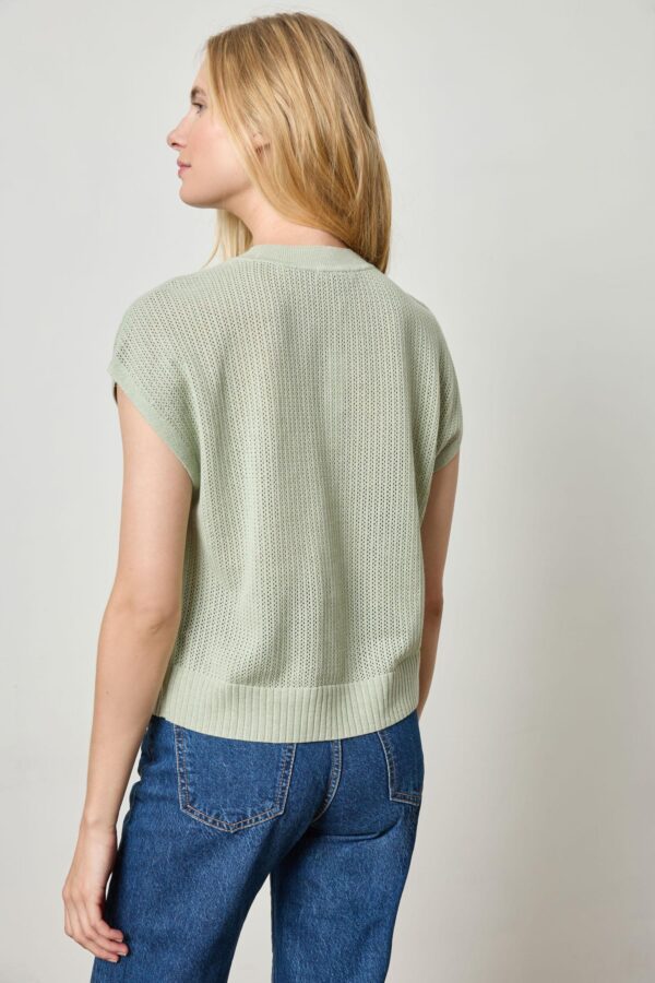 Short Sleeve Crewneck Sweater - Image 2