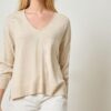 3/4 Sleeve Drop Shoulder Sweater - Image 3