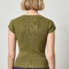 Cap Sleeve Scallop Neck Sweater - Image 7