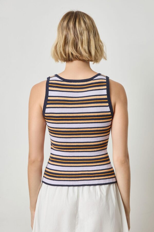 Striped Scoop Neck Tank - Image 7