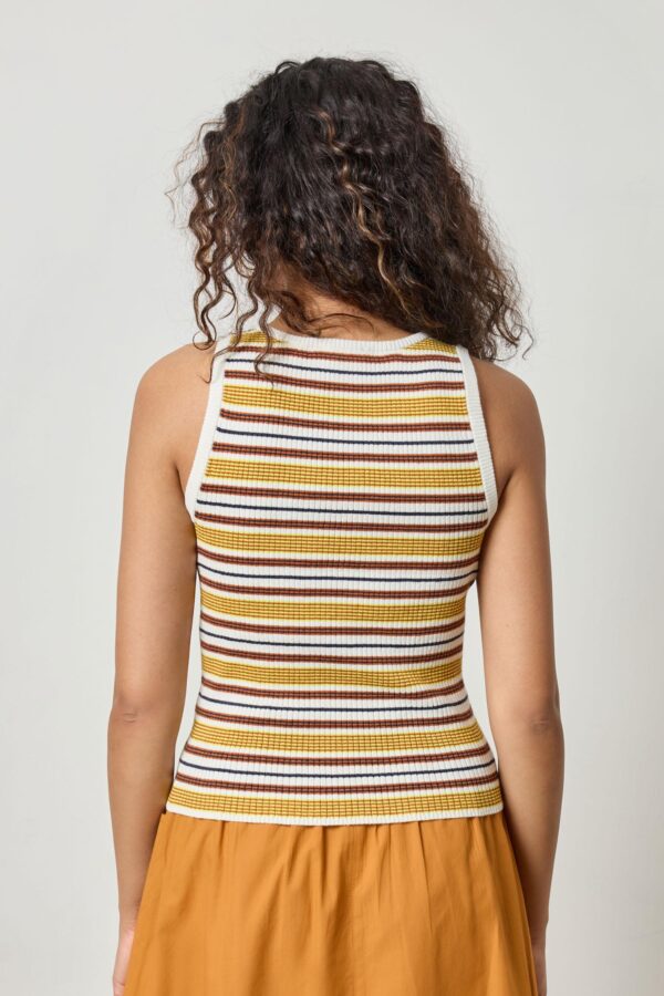 Striped Scoop Neck Tank - Image 2