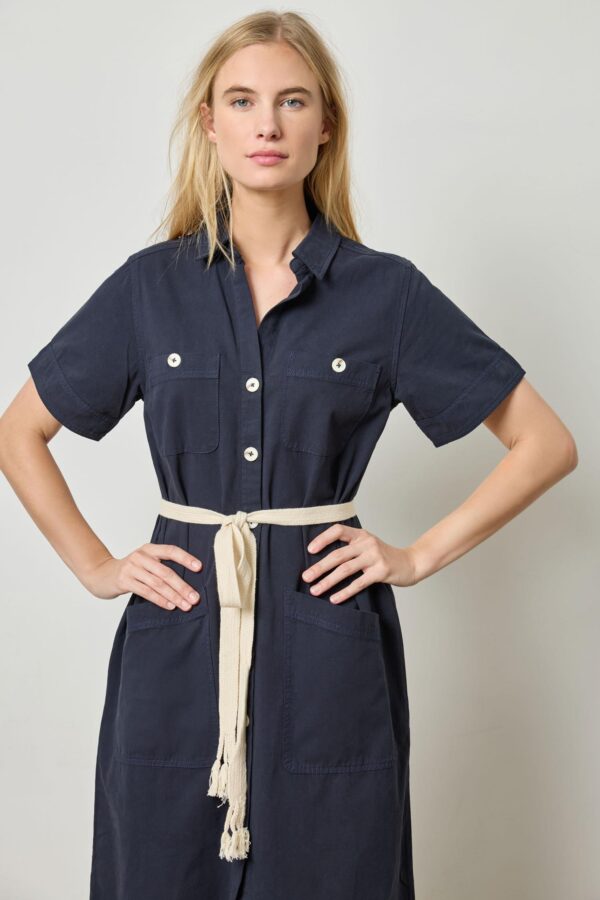 Short Sleeve Maxi Shirt Dress - Image 4
