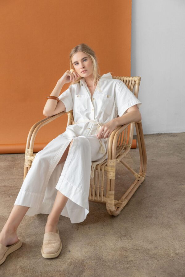 Short Sleeve Maxi Shirt Dress - Image 7