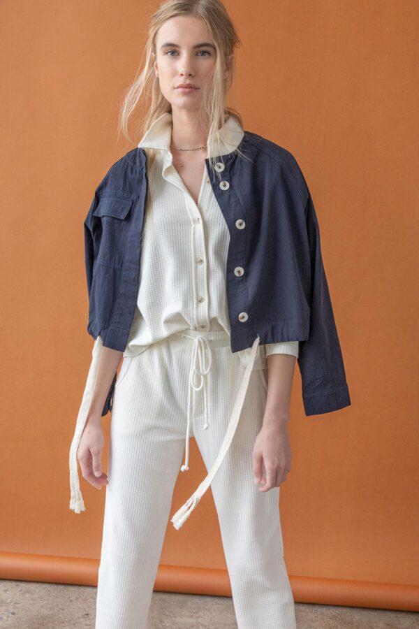Drawstring Waist Jacket - Image 4