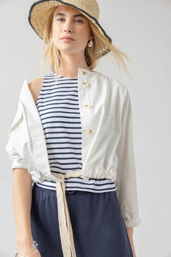 Drawstring Waist Jacket - Image 12