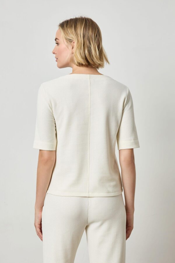 Zippered Elbow Sleeve Crewneck - Image 2