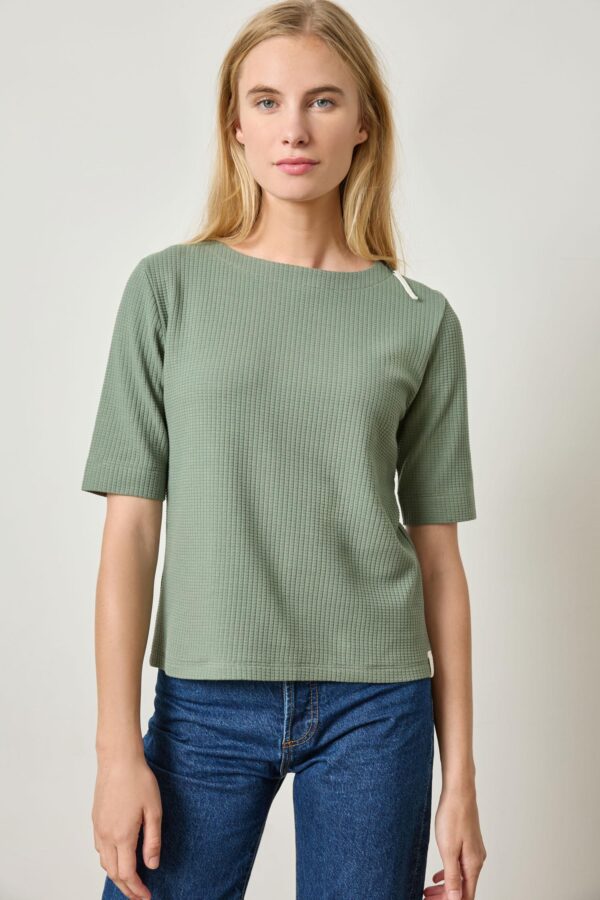 Zippered Elbow Sleeve Crewneck - Image 6