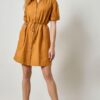 Shirred Sleeve Shirt Dress - Image 14