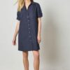Shirred Sleeve Shirt Dress - Image 5