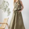 Long Poplin Skirt - Image 8