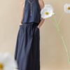 Long Poplin Skirt
