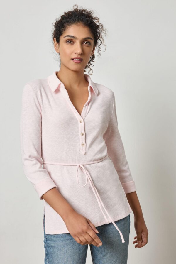 3/4 Sleeve Collared Top - Image 3