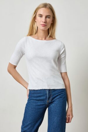 Elbow Sleeve Boatneck
