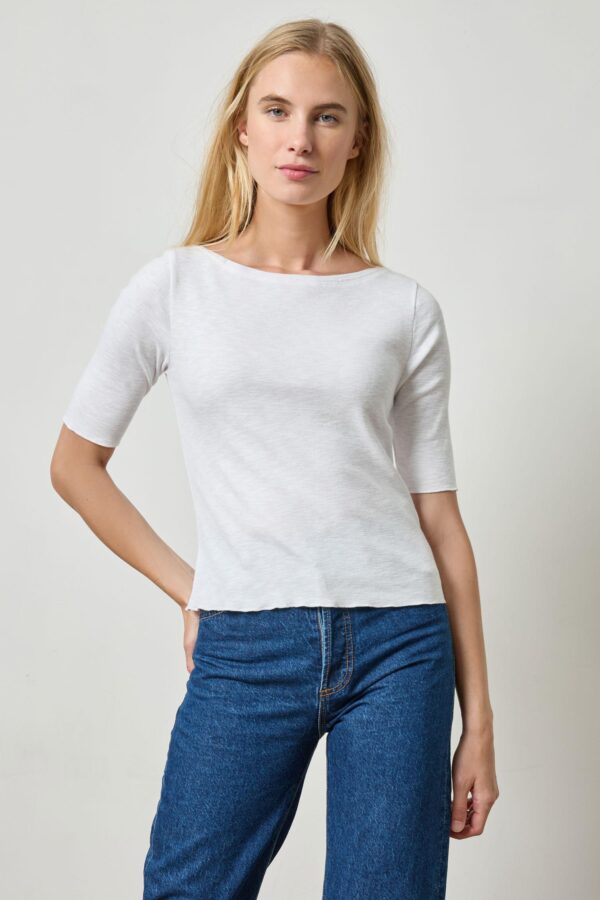 Elbow Sleeve Boatneck