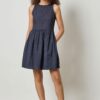 Eyelet High Neck Mini Dress - Image 3