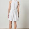 Eyelet High Neck Mini Dress - Image 8