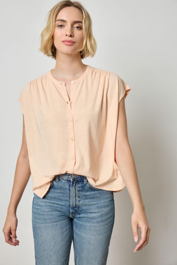 Relaxed Button Down Tee - Image 5