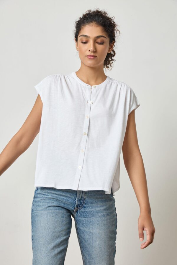 Relaxed Button Down Tee - Image 11