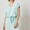 Elastic Waist V-Neck Dress