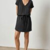 Elastic Waist V-Neck Dress - Image 3