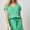 Elastic Waist V-Neck Dress - Image 7