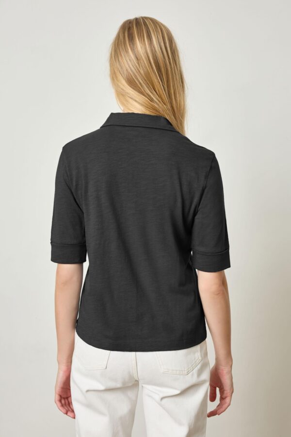 Elbow Sleeve Collared Tee - Image 6