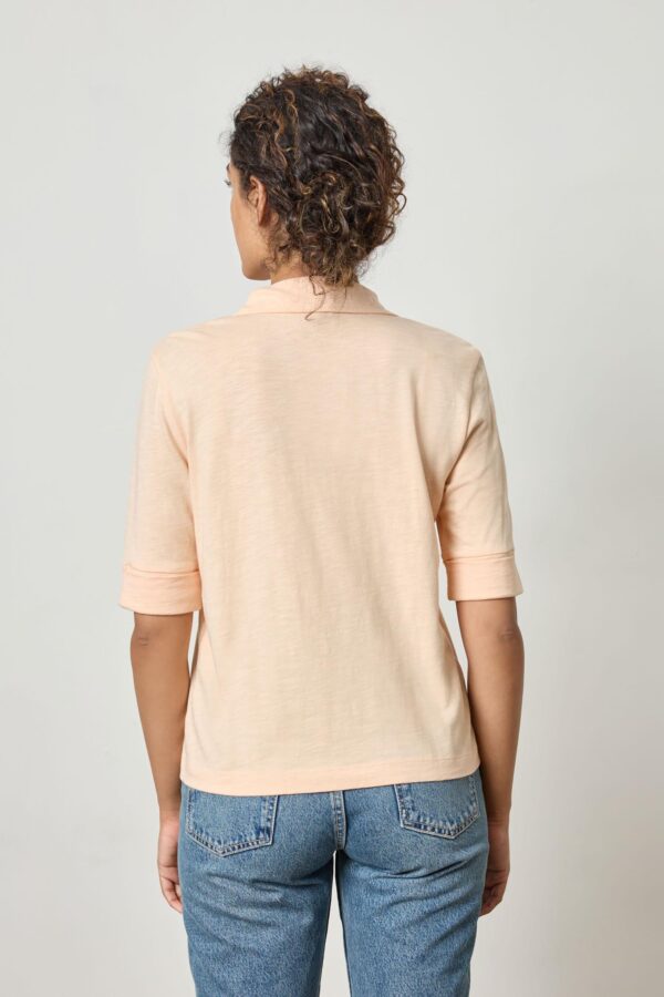 Elbow Sleeve Collared Tee - Image 8