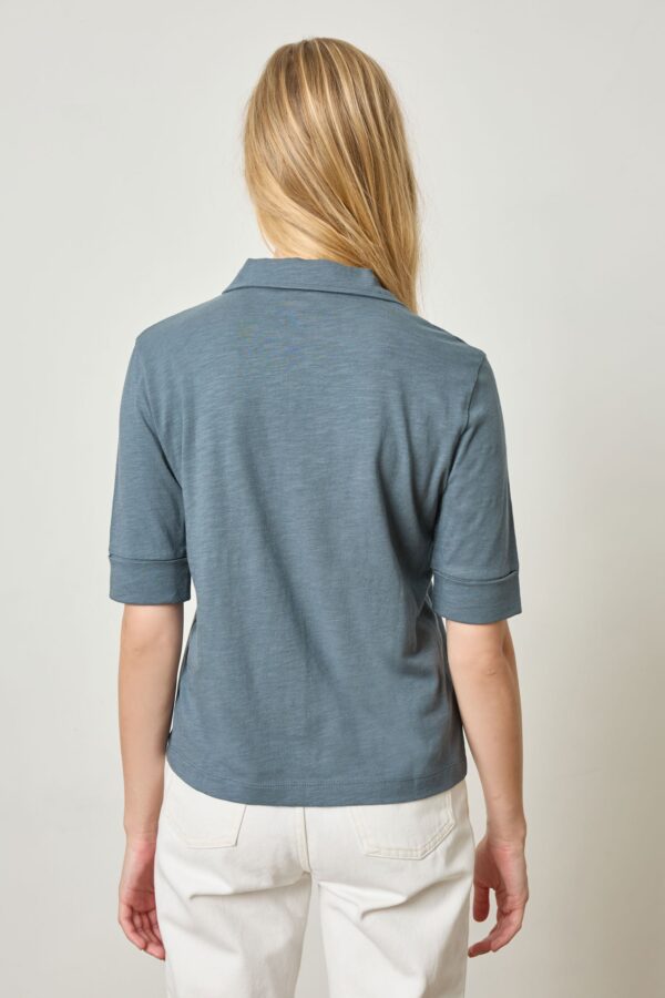 Elbow Sleeve Collared Tee - Image 12