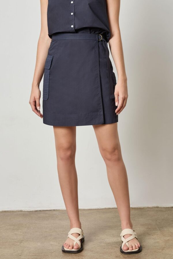 Eyelet Pocket Wrap Skirt - Image 5