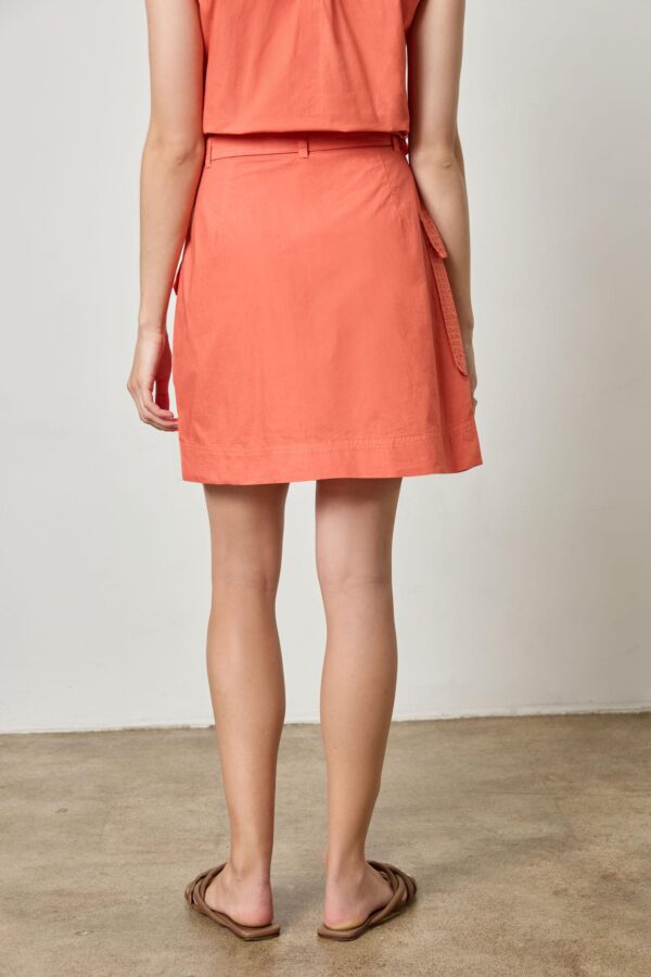 Eyelet Pocket Wrap Skirt - Image 2