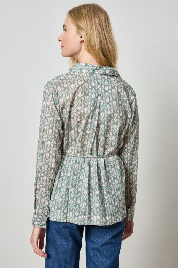 Collared Split Neck Top - Image 2