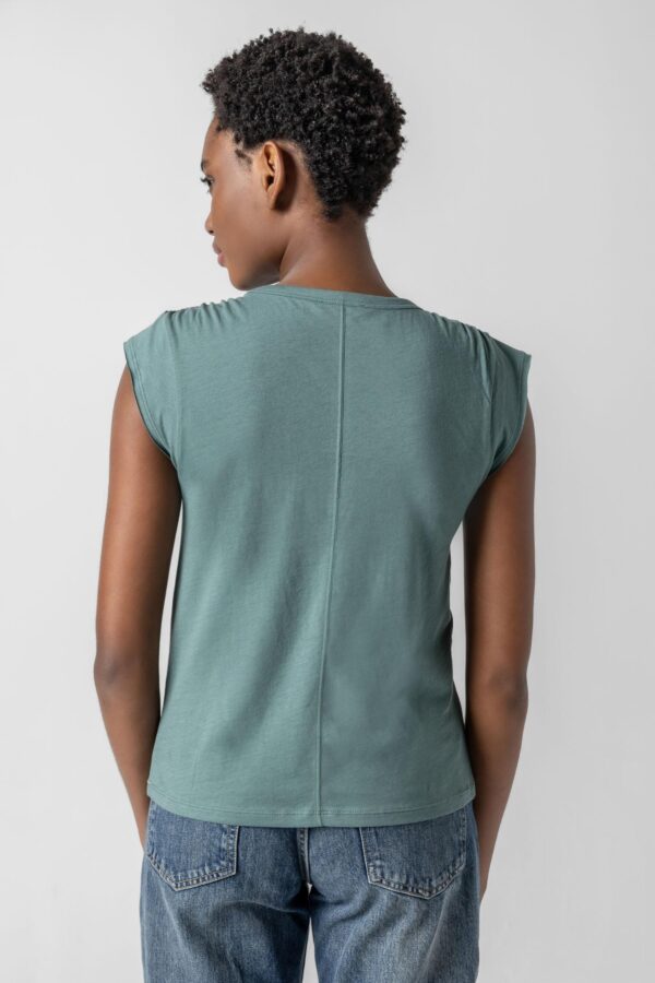 Shirred Shoulder Tee - Image 7