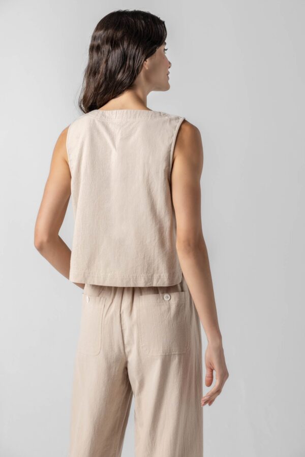 Cross Front Sleeveless Top - Image 3