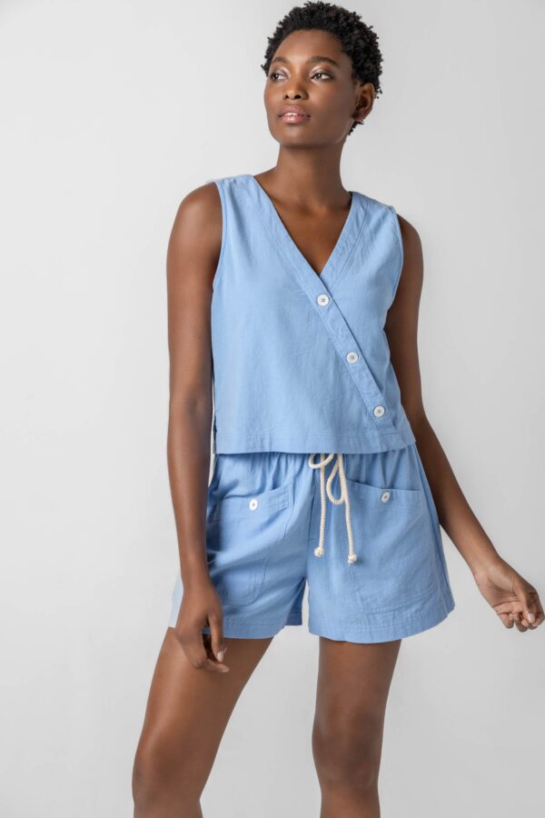Cross Front Sleeveless Top - Image 7