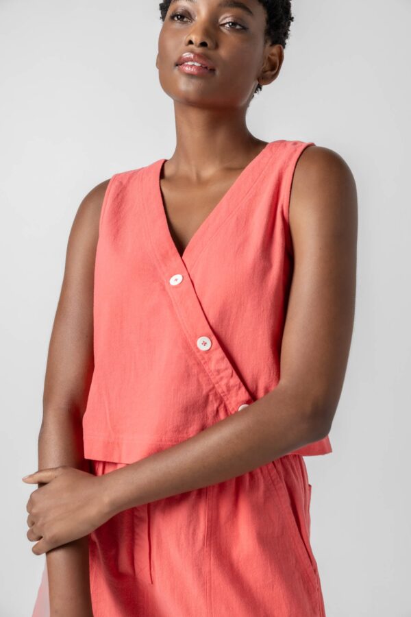Cross Front Sleeveless Top - Image 9
