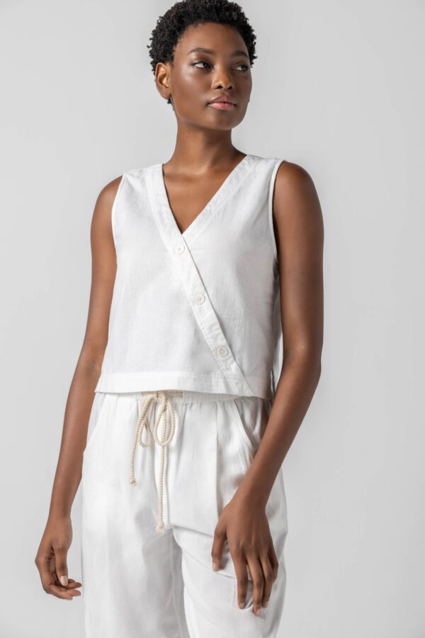 Cross Front Sleeveless Top - Image 8