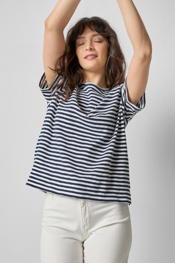 Striped Boyfriend Tee - Image 8