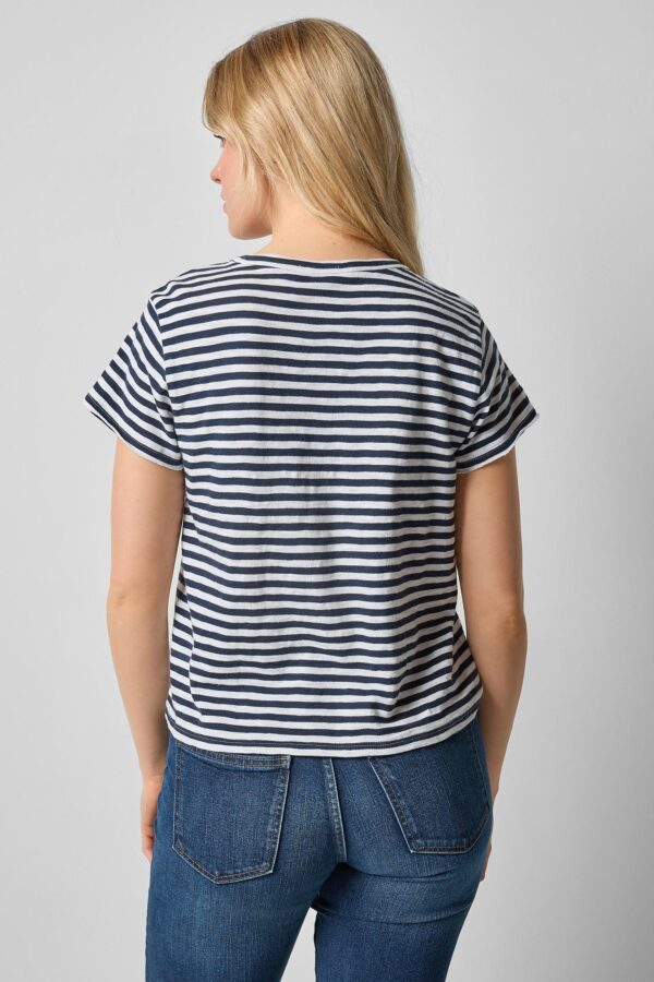 Striped Cap Sleeve Crewneck - Image 6